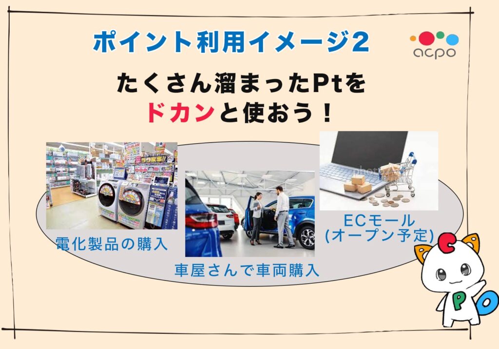 ポイントを貯めてドカンと使おう